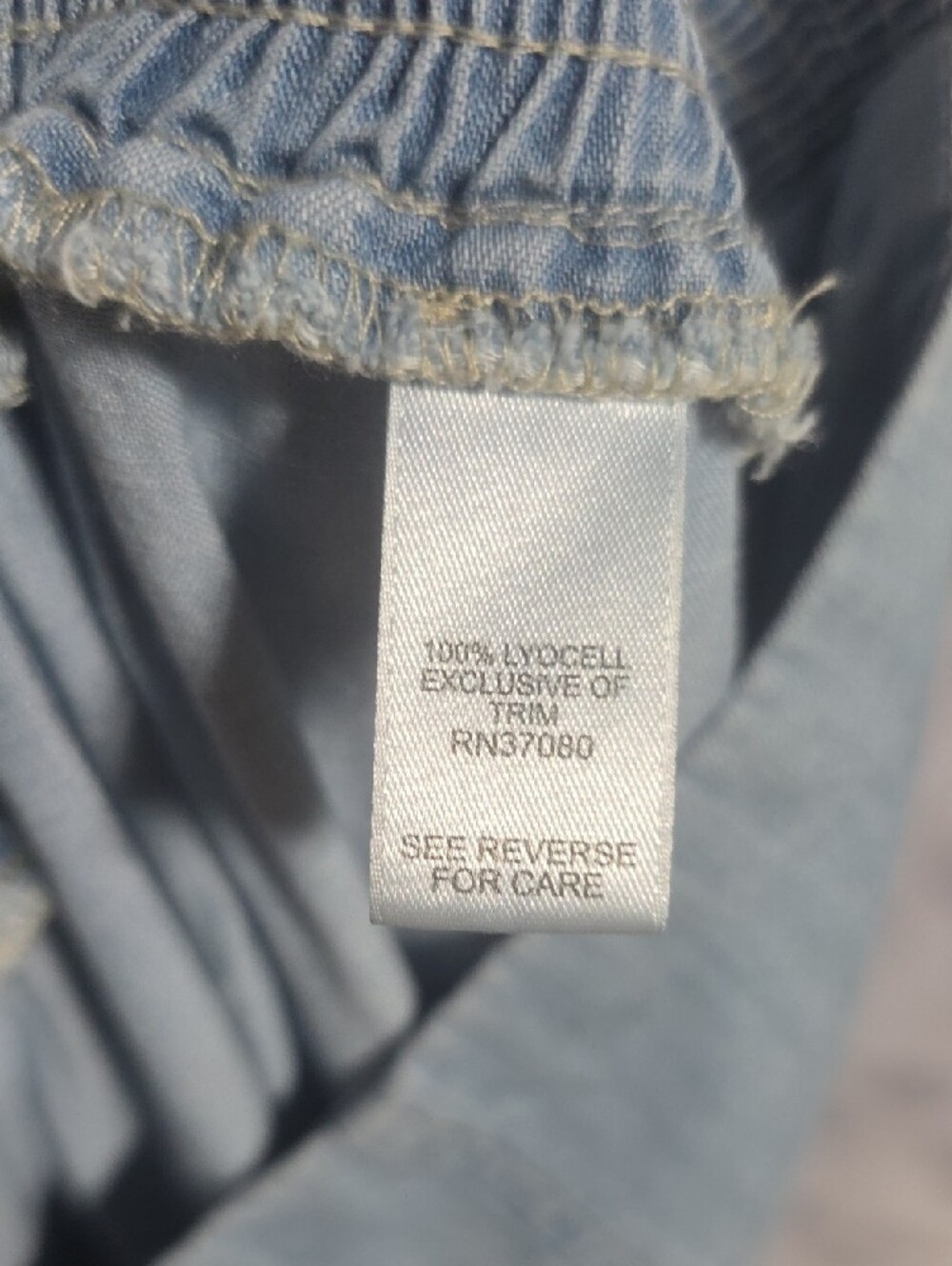The Coastal Denim High-Waist Wide Leg Pants in Light Blue - Picture 3 of 10